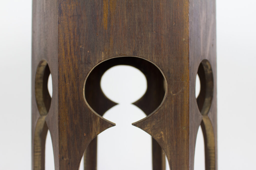 Detail of the Trustees' hexagonal tables