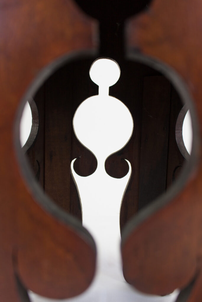 Detail of the Trustees' hexagonal tables