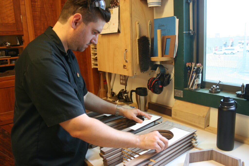 Bob at work at his bench