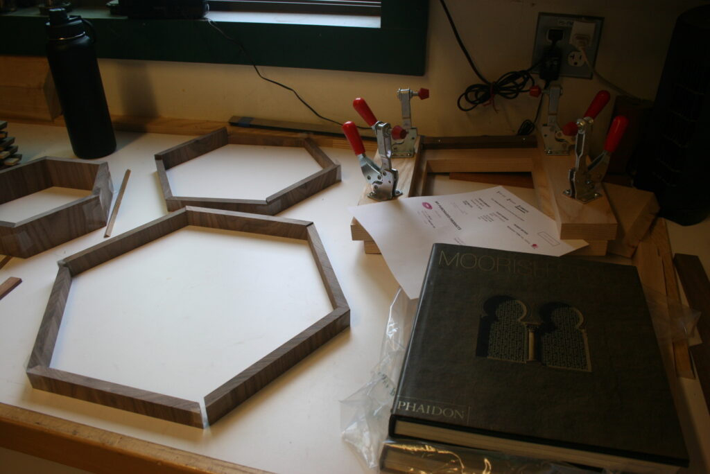 Bob's table pieces in progress