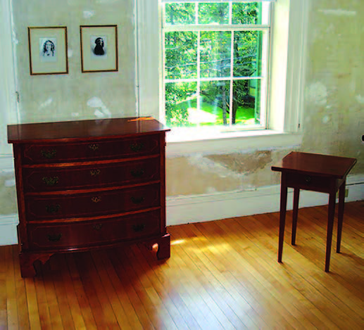 Emily Dickinson's chest of drawers and writing desk