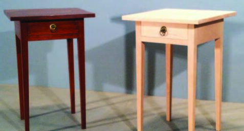 Original and replica of Emily Dickinson's writing desk