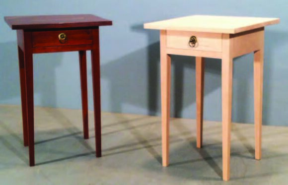 Original and replica of Emily Dickinson's writing desk