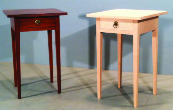 Original and replica of Emily Dickinson's writing desk