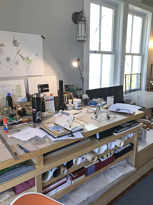 Rebekah's home studio