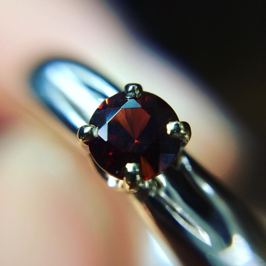 Garnet ring by Willow Coronella