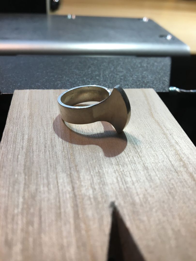 Willow's ring in process at home