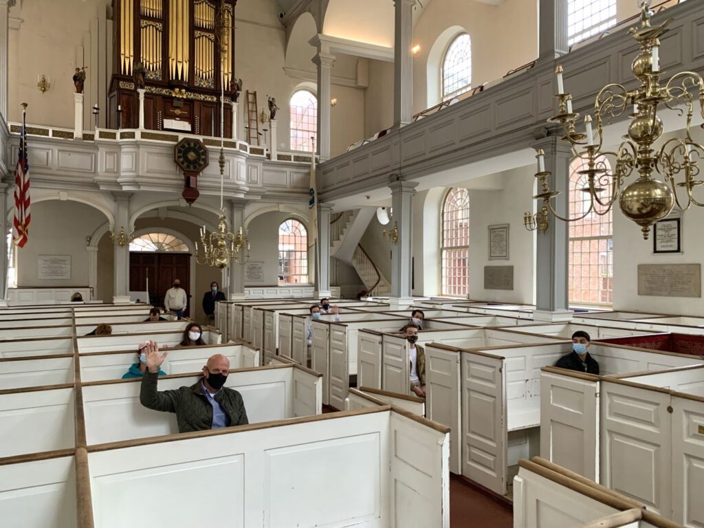 View inside Old North Church