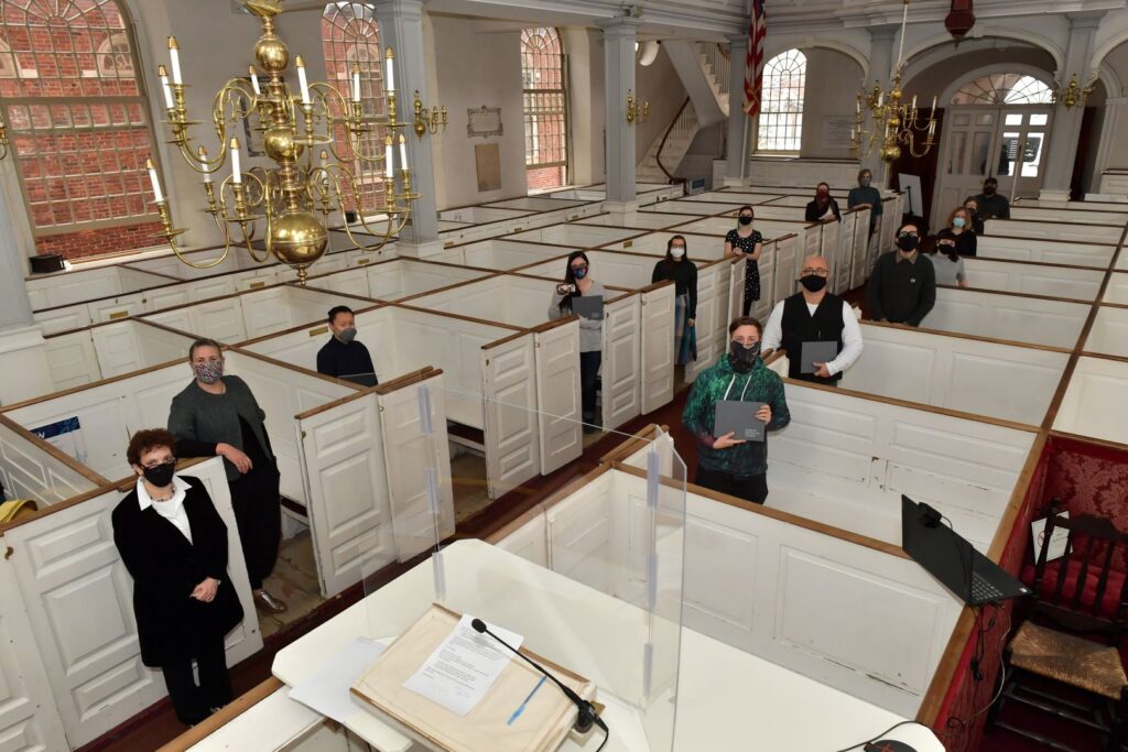 View inside Old North Church