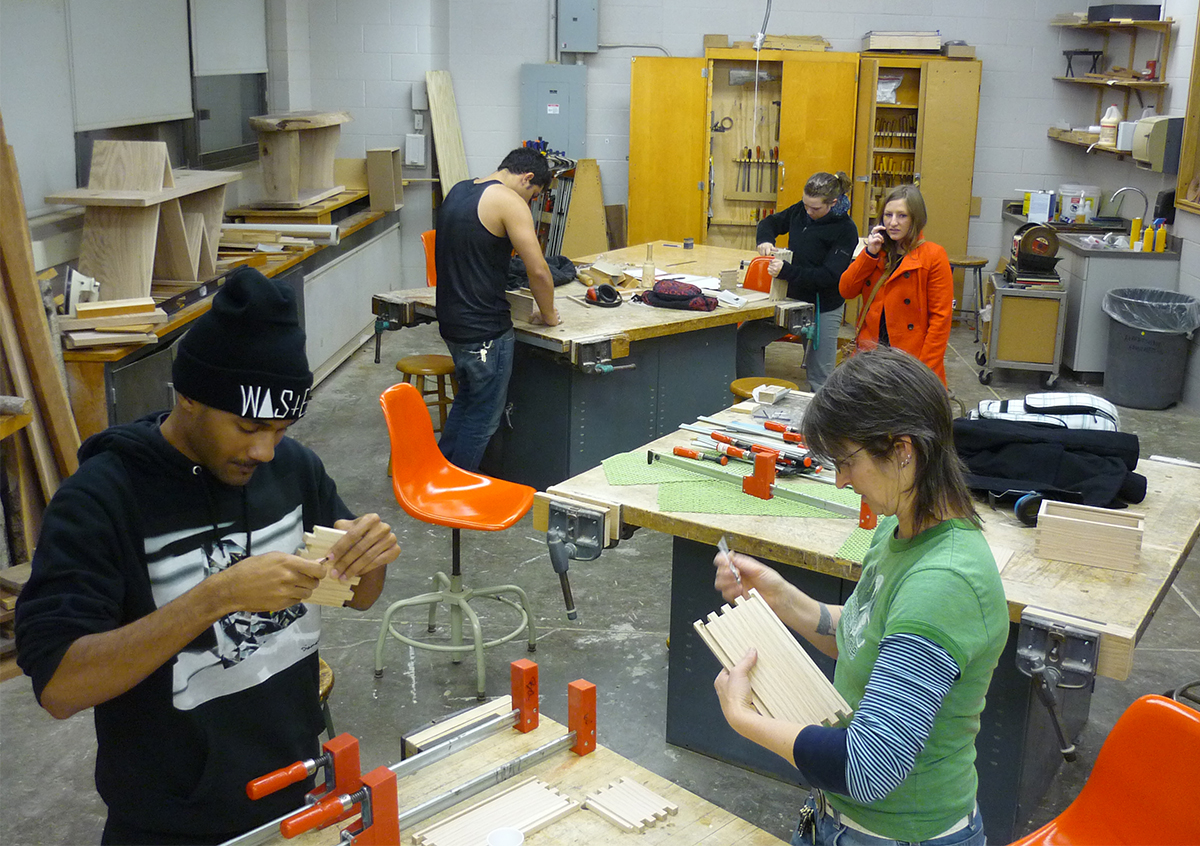 BA teaching in her classroom College of Fine Arts at Indiana University of Pennsylvania