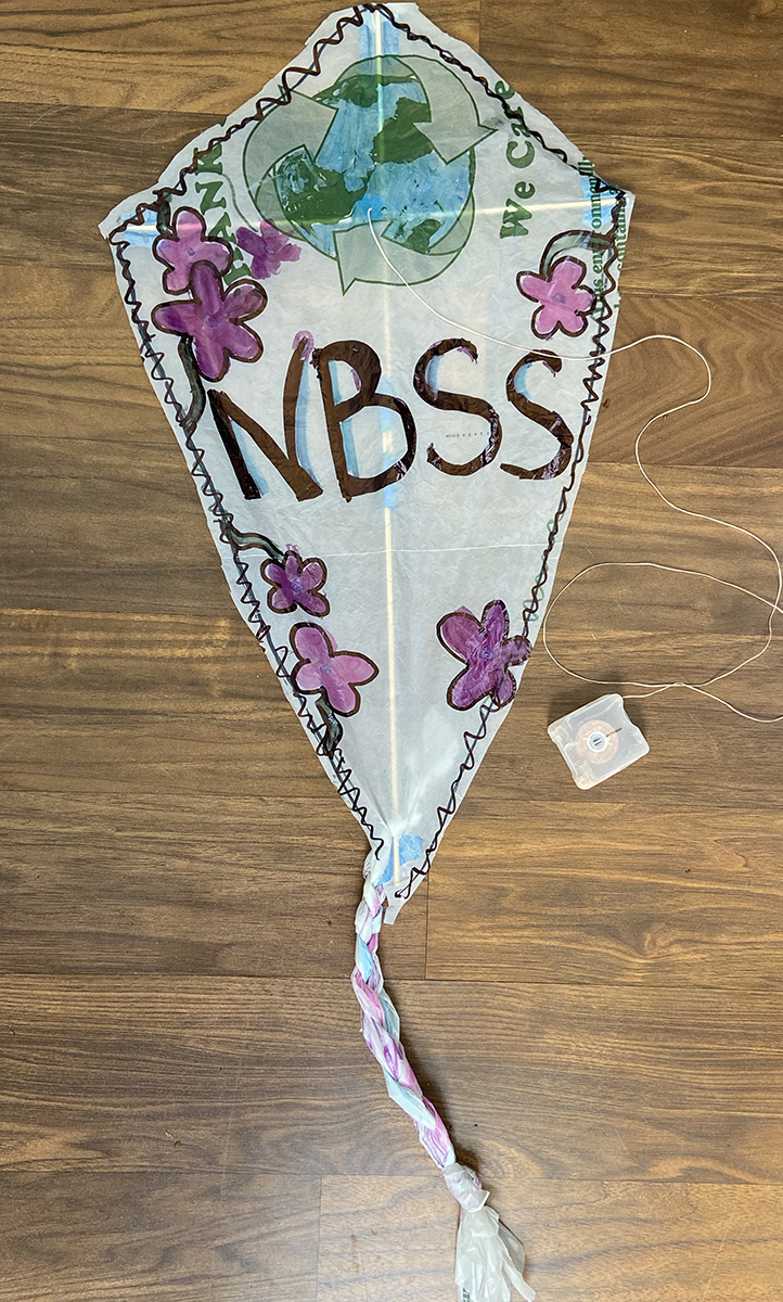 Emily's finished kite