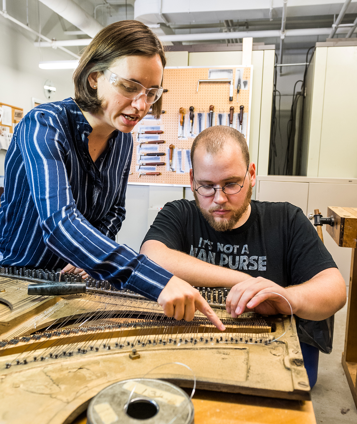 Emily Townsend teaching a student