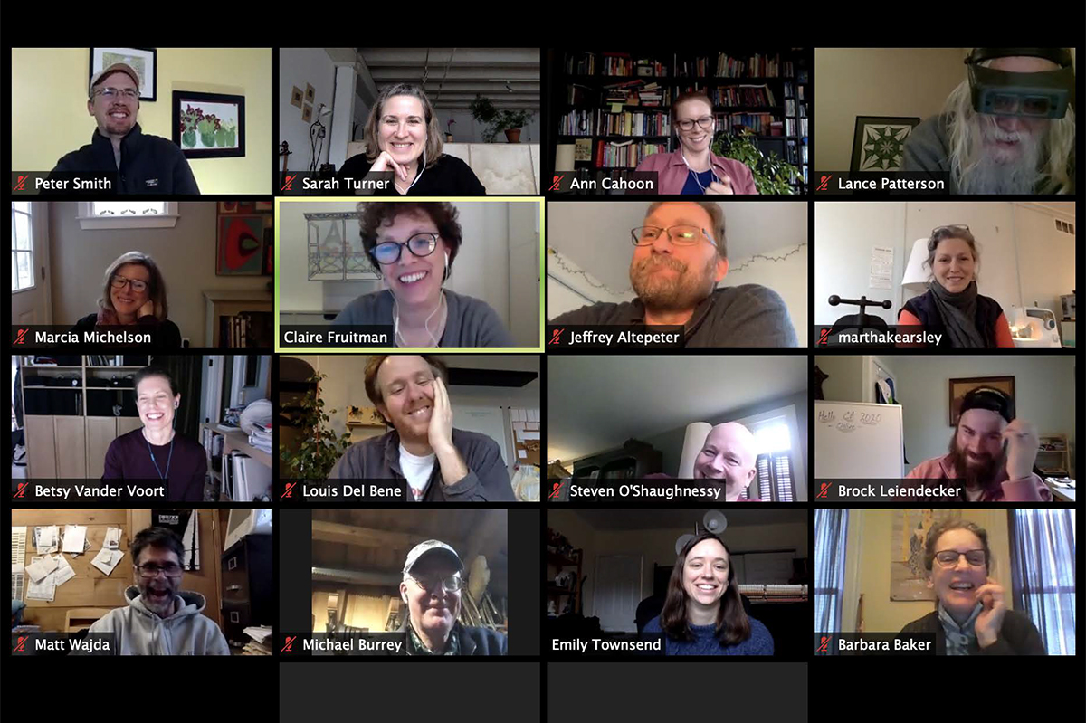 Remote faculty meeting
