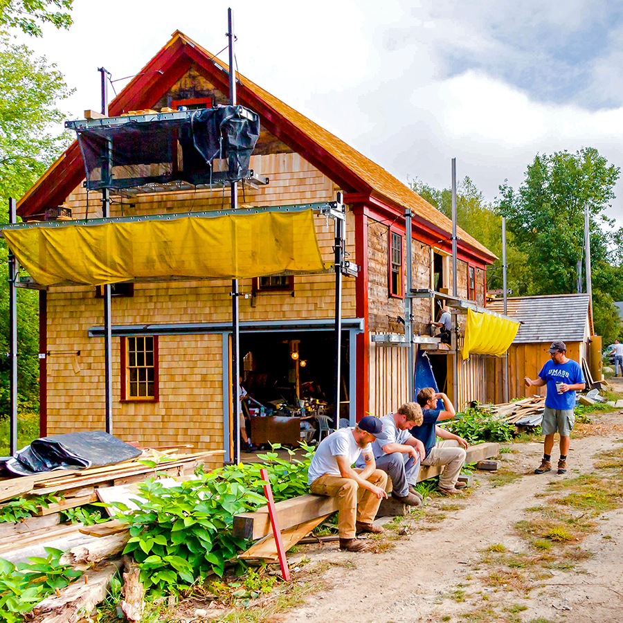 Students working on Hatch Mill