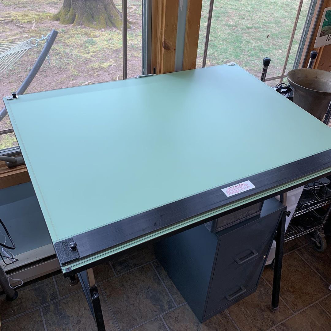 Art's home drafting table