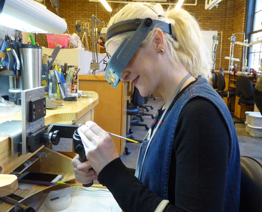 Jewelry Making and Repair Student at Work