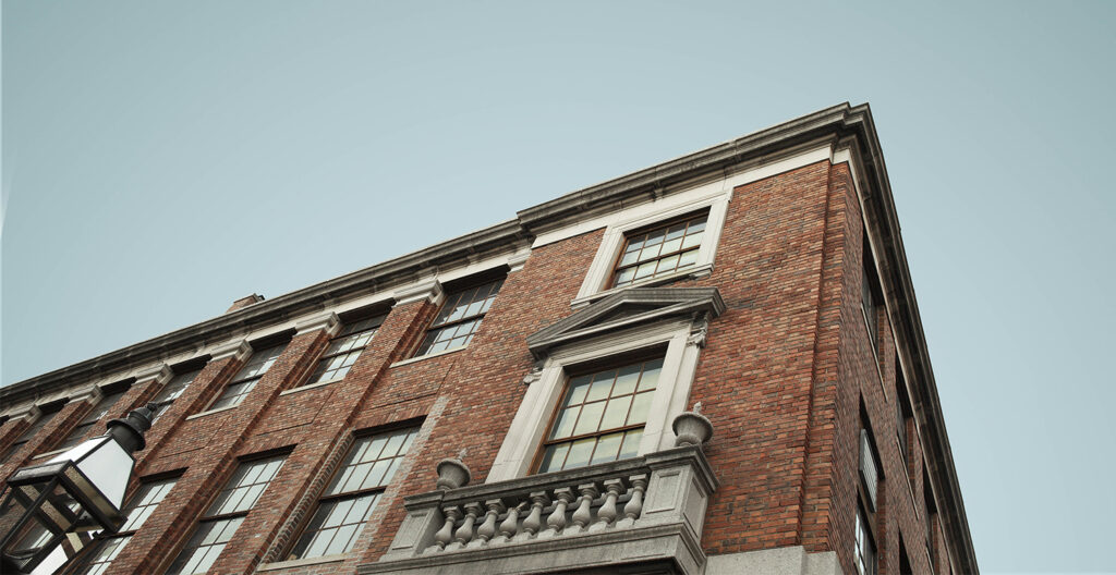 NBSS building with a view of the sky