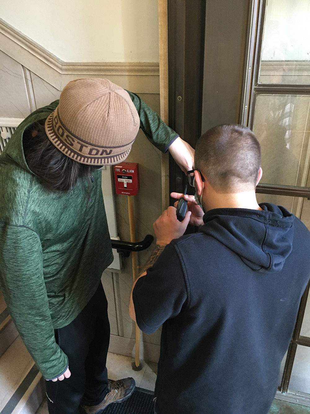 Fixing a door lock