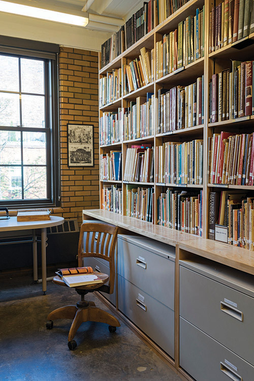The Cabinet & Furniture Making program has a library of over 300 books (many of them rare) available to students. 
