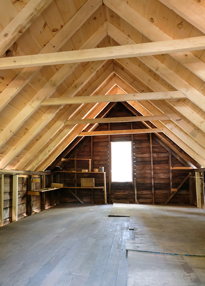 New roof rafters in place