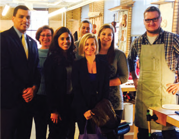 We were fortunate to have Commissioner Sterling at Opening Day to welcome incoming student veterans to NBSS and the city of Boston. Photo (left to right): Secretary Francisco Urena, Kathy Oullette (VA Vocational Rehabilitation), Commissioner Giselle Sterling, Tommy Furlong (Home Base Program), Laura Piscopo (Dept. of Veterans Services),Amy Bonneau (Boston Vet Center), Bryan Worley (NBSS student veteran)