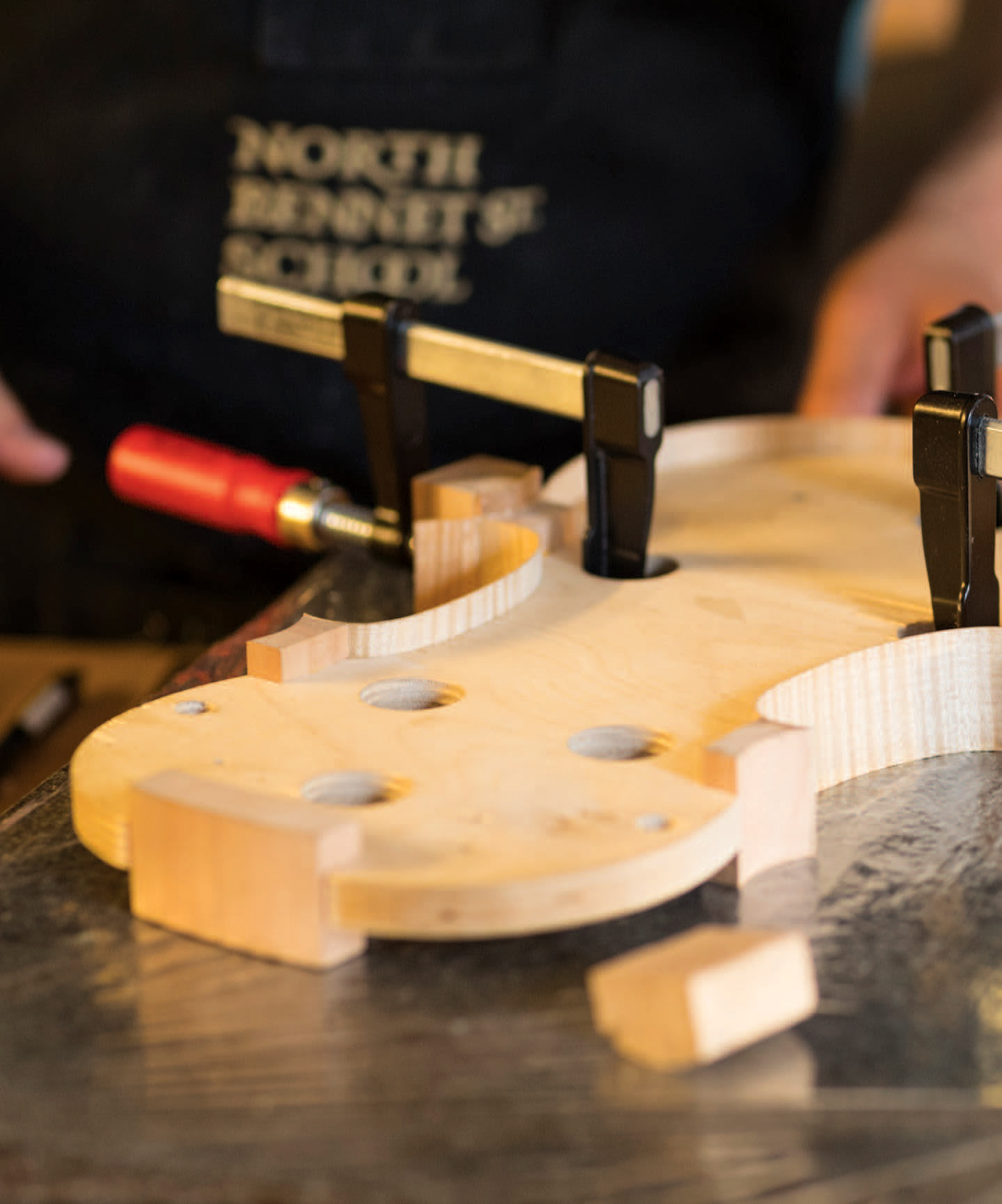 Constructing a violin at NBSS