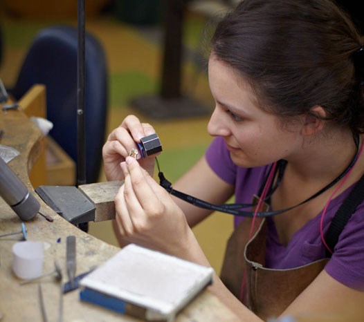 Bench Jeweler at work