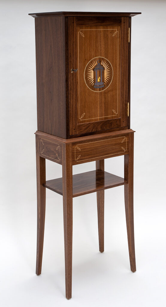 Cabinet on a stand, photo by Lance Patterson CF ’79
