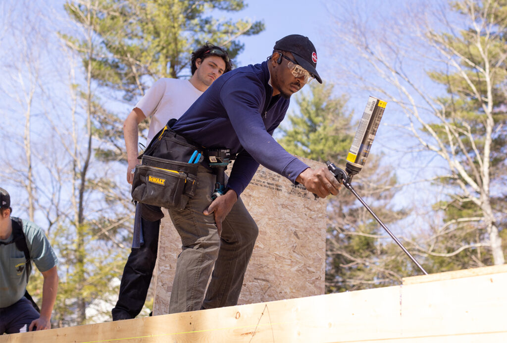 Johnny works on an off-site project