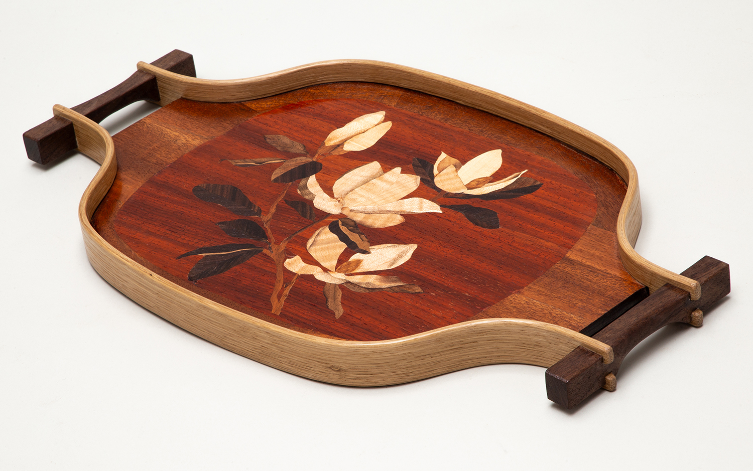 Marquetry tray by Juliana Heck