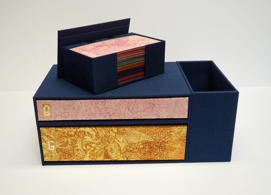 Artist book, Tarot for the Misguided, bound by Gabby Cooksey BB ’14