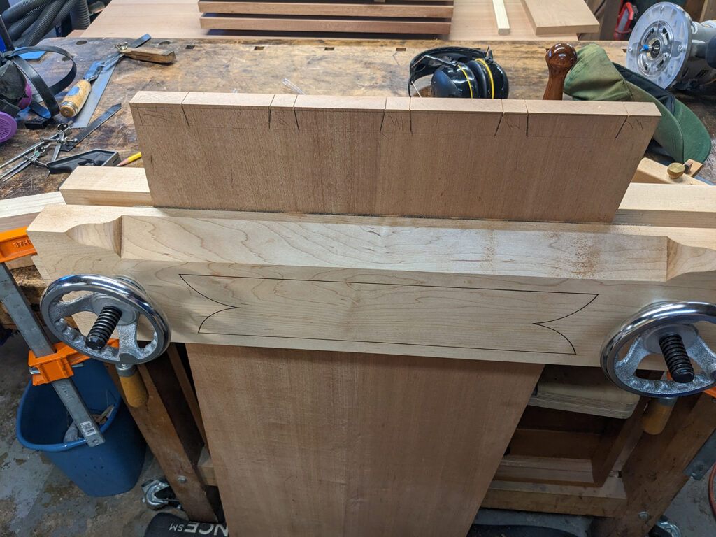 Cutting dovetails for the chests