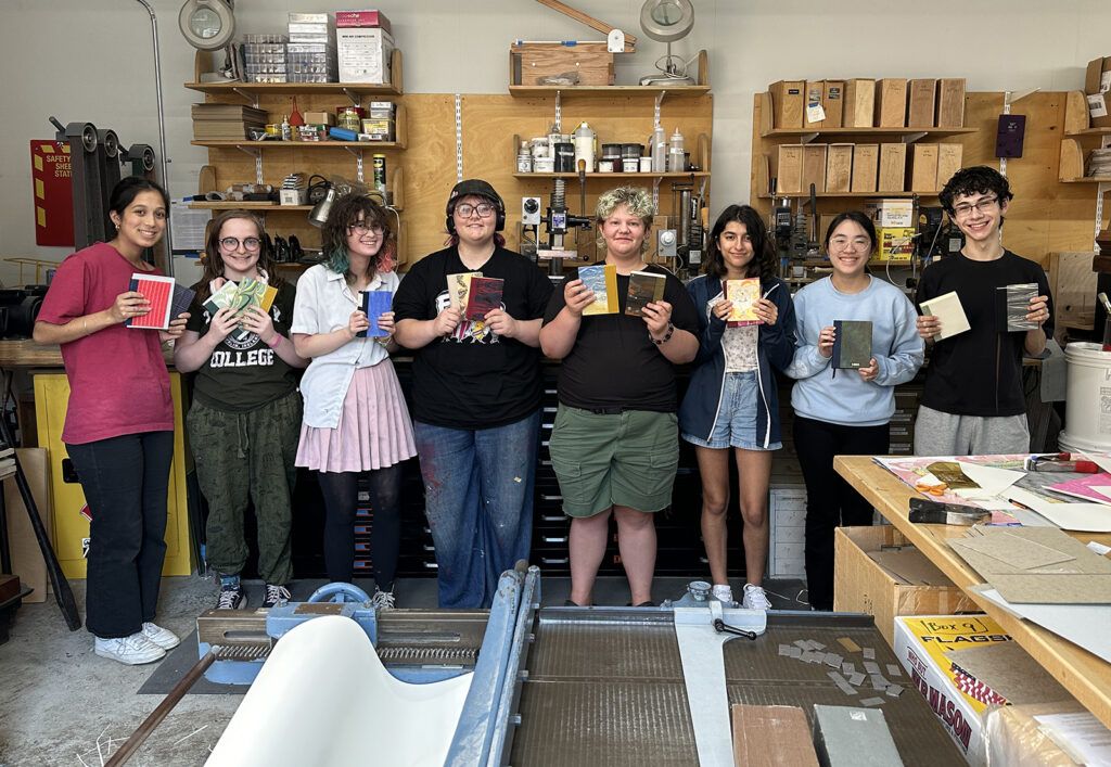 Bookbinding Teen Intensive students