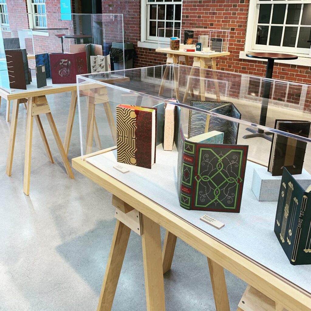 Bookbinding Exhibition in 2019, Bound Together, in the new building's exhibition space