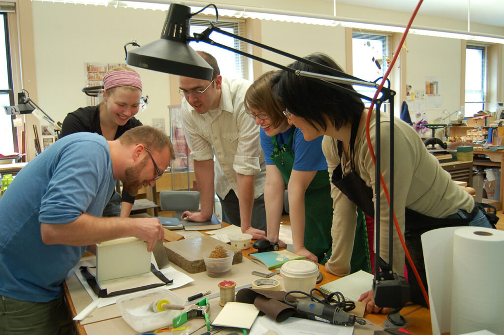 Jeff Altepeter doing a demonstration for students in 2007