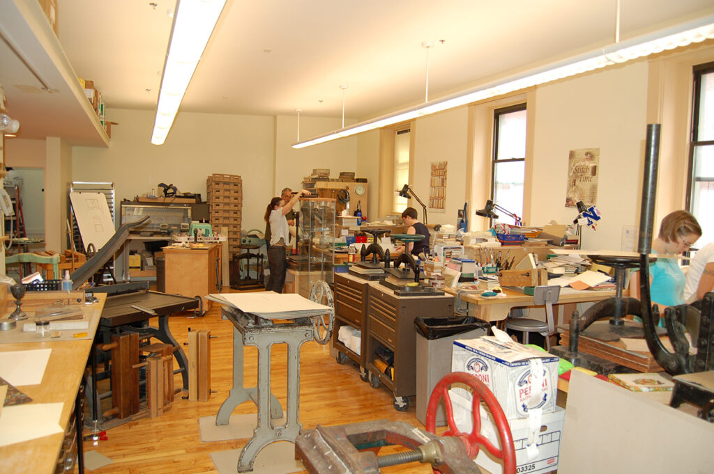 The Bindery in the original NBSIS building