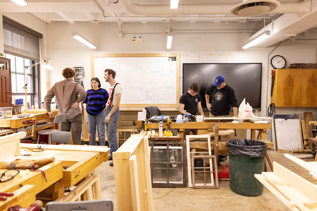 The second-year benchroom in the new building