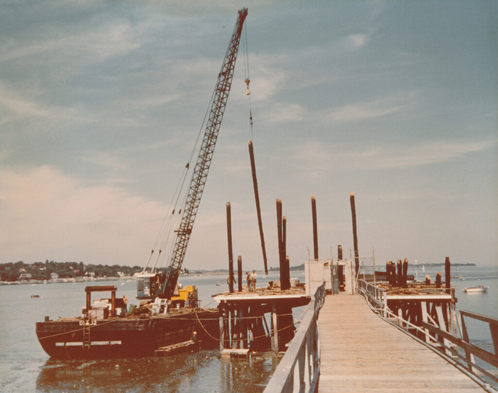 Beginning building the new structure in November 1976