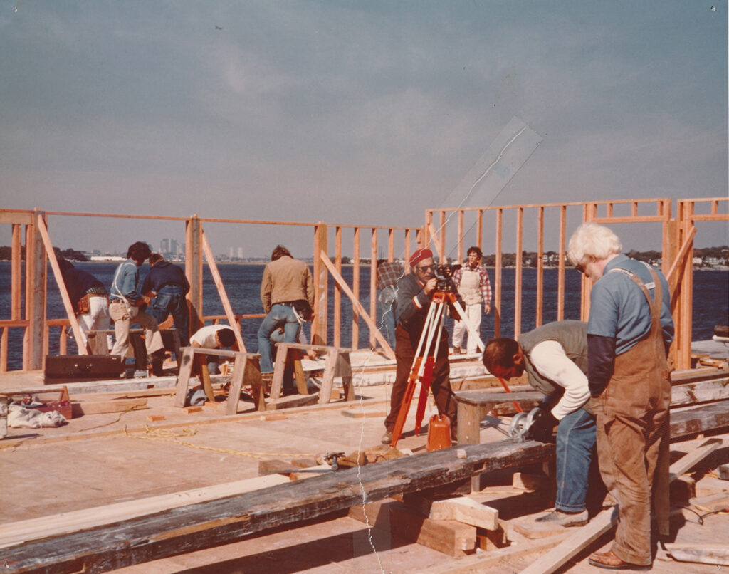 Framing walls, December 1976