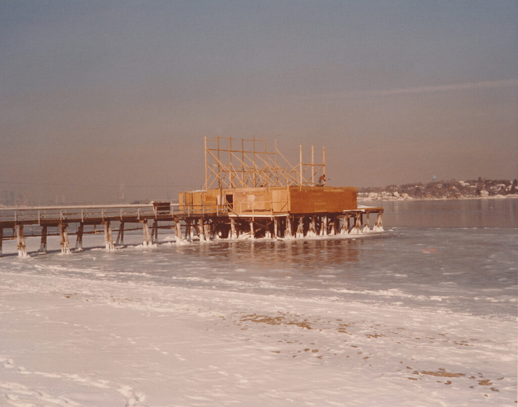 Partway through the project, February 1977